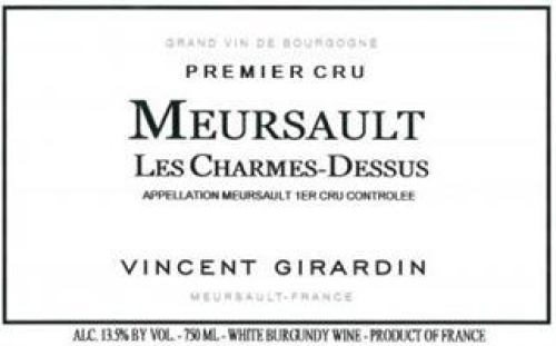 Vincent Girardin Meursault Les Charmes-Dessus, 1er Cru