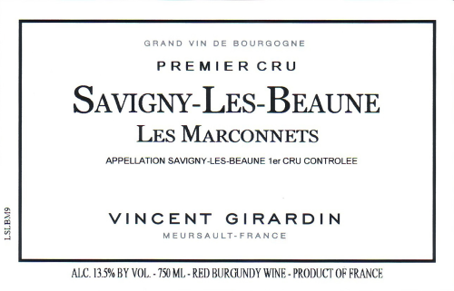 Vincent Girardin Savigny Les Beaune, Les Marconnets, 1er Cru