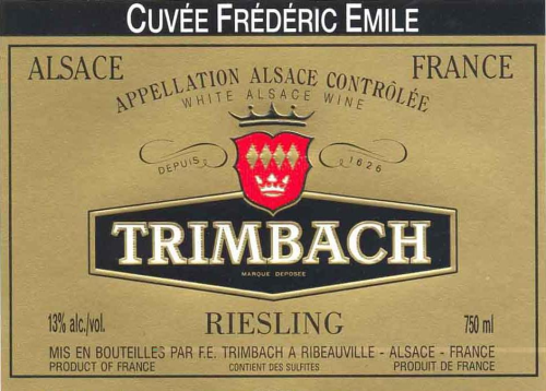 Trimbach Riesling Frederic Emile Cuvee