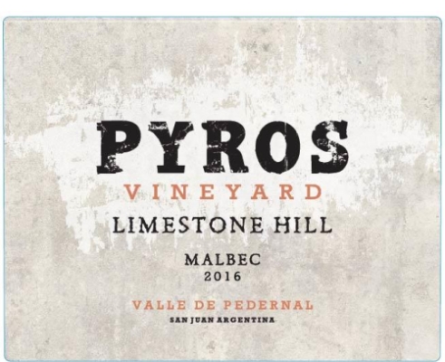 Pyros Malbec, Limestone Hill