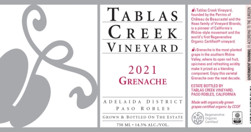 Tablas Creek Grenache Noir