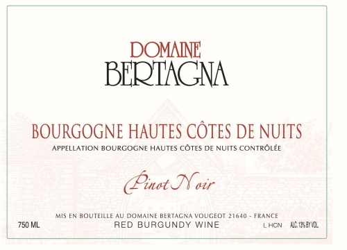 Domaine Bertagna Bourgogne Hautes Cotes de Nuits Rouge "Les Dames Huguettes"