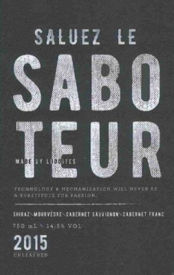 Luddite Saluez Le Saboteur, Cape Blend, Walker Bay