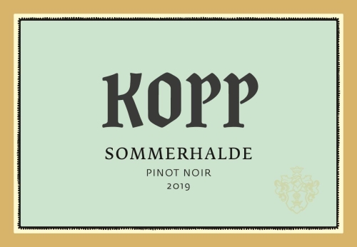 Weingut Kopp Pinot Noir, Sommerhalde