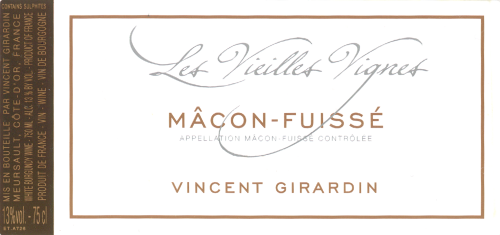 Vincent Girardin Maconnais Macon-Fuisse Les Vieilles Vignes