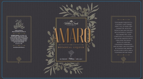 Willow Creek Distillery "Amaro", Botanical Liqueur