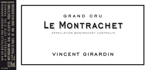 Vincent Girardin Le Montrachet, Grand Cru