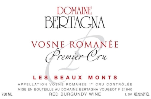 Domaine Bertagna Vosne Romanee Les Beaux Monts, 1er Cru