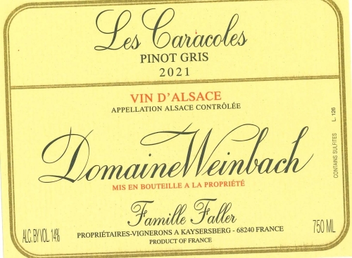 Domaine Weinbach Pinot Gris Les Caracoles