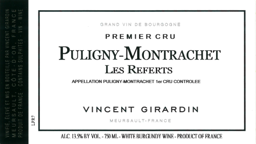 Vincent Girardin Puligny-Montrachet Les Referts, 1er Cru