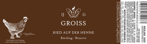 Weingut Ingrid Groiss Riesling Reid, Auf Der Henne