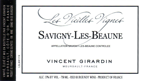 Vincent Girardin Savigny Les Beaune, Vieilles Vignes