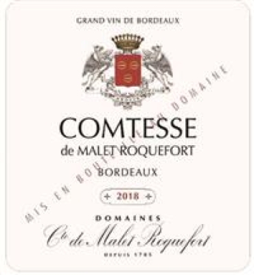 Domaine De Malet Roquefort Comtesse Rouge, Bordeaux