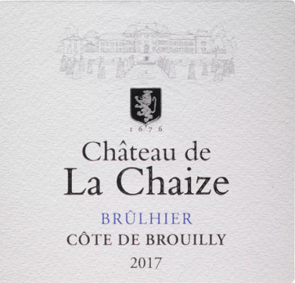 Chateau de La Chaize Cotes de Brouilly "Brulhier"