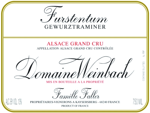 Domaine Weinbach Gewurztraminer Furstentum, Grand Cru