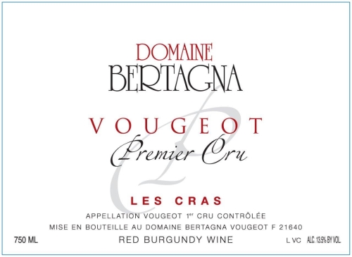 Domaine Bertagna Vougeot Rouge Les Cras, 1er Cru