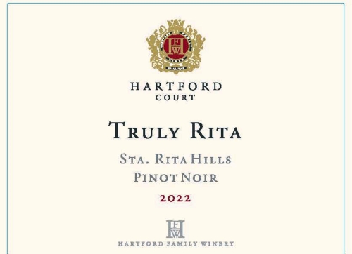 Hartford Court Pinot Noir, Truly Rita, Santa Rita Hills