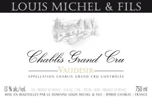 Domaine Louis Michel Chablis Vaudesir, Grand Cru