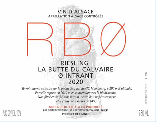 Domaine Weinbach Riesling RB0 Mambourg