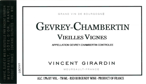 Vincent Girardin Gevrey-Chambertin Vieilles Vignes