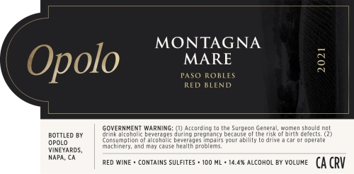 Opolo Red Blend, Montagne-Mare