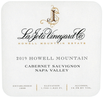 La Jota Cabernet Sauvignon, Howell Mountain