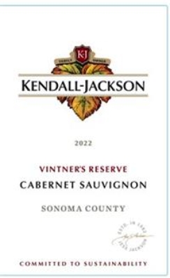 Kendall-Jackson Cabernet Sauvignon, Vintner's Reserve, Sonoma County