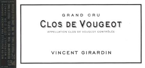 Vincent Girardin Clos De Vougeot, Grand Cru