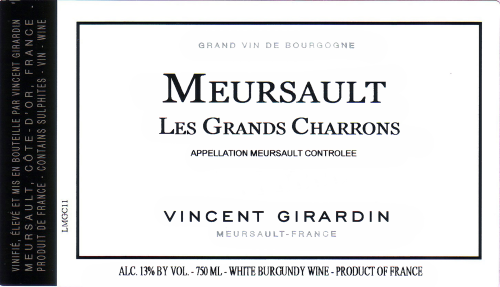 Vincent Girardin Meursault, Les Grands Charrons