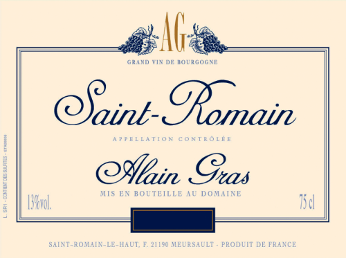 Alain Gras St. Romain Blanc