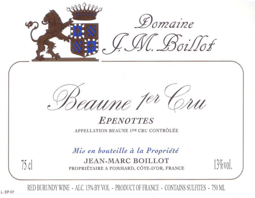 Jean-Marc Boillot Beaunes Les Eponots, 1er Cru