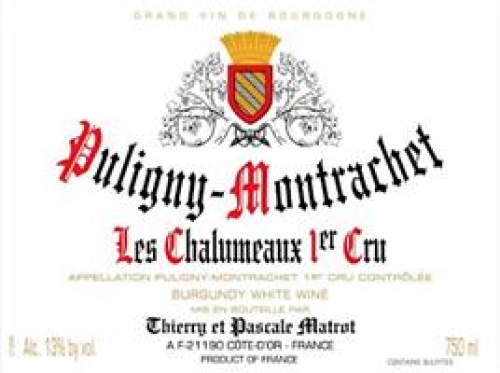 Thierry Et Pascale Matrot Puligny-Montrachet Chalumeaux, 1er Cru