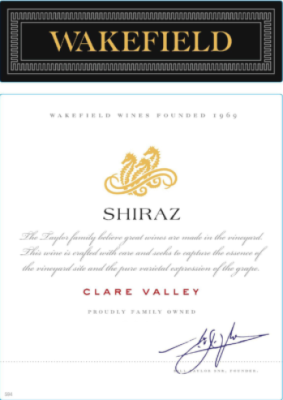 Wakefield Shiraz, Estate, Clare Valley