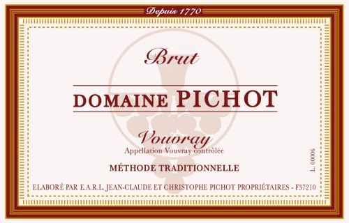 Pichot Vouvray, Brut Sparkling