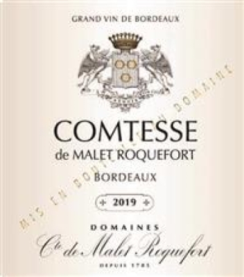 Domaine De Malet Roquefort Comtesse Blanc, Bordeaux