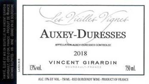 Vincent Girardin Auxey-Duresses Les Vieilles Vignes