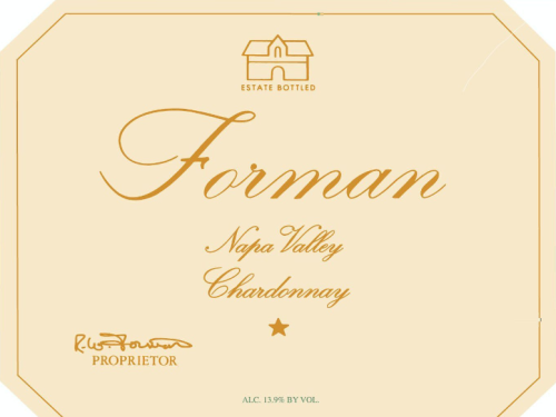 Forman Vineyard Chardonnay, Howell Mountain