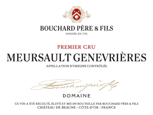 Bouchard Père & Fils Meursault Genevrieres, 1er Cru