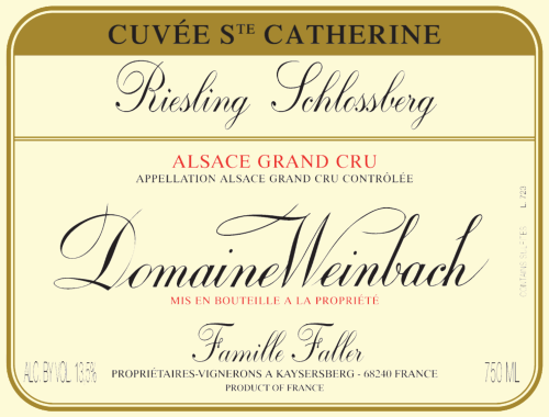 Domaine Weinbach Riesling Schlossberg St. Catherine, Grand Cru